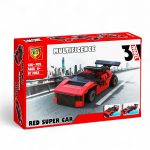 جعبه لگو ماشین قرمز BT7001-3 مدل RED SUPER CAR با سه مدل قابل ساخت