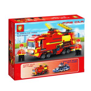 عکس جعبه لگو BT4031 با طراحی برجسته ماشین آتشنشانی