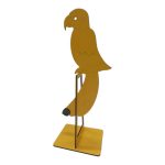 پرنده تعادلی چوبی طرح طوطی روی پایه – نمایش ایستایی و نقطه ثقل