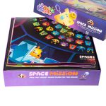 نمای باز جعبه و قطعات بازی مأموریت فضایی AF Toys