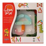 نمای نزدیک پایهٔ پین‌دار هوش برتر با چیدمان قطعات رنگی (شکل چتر)