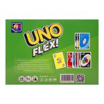 پشت جعبه UNO FLEX — اطلاعات محصول و تصاویر نمونه کارت‌ها