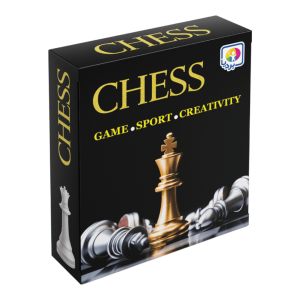 بسته شطرنج جعبه‌ای بردیا — نمای جلوی جعبه CHESS