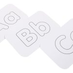 کارت‌های راهنمای حروف بزرگ و کوچک انگلیسی (Aa، Bb) برای تمرین املا