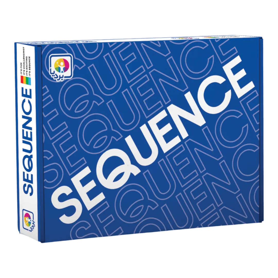 بسته بازی سکانس بردیا — نمای جلوی جعبه آبی SEQUENCE