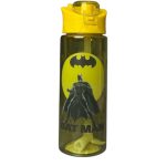 قمقمه رویسا رنگ زرد با طرح Batman — درب تاشو قفل‌دار