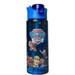 قمقمه رویسا آبی طرح Paw Patrol — بدنه شفاف با درب تاشو