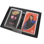 نمای داخل جعبه اونو Black Pink — دو دسته کارت و سینی نگهدارنده