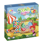بسته منچ و مارپله چوبی ۶ نفره بردیا — نمای جلوی جعبه (Snakes & Ladders & Ludo)
