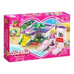 جعبه لگو باربی «Pool Set» — استخر و محوطه شن‌بازی