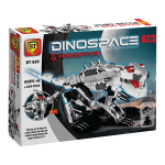 جعبه جلویی لگو دایناسور BT825 با طرح DinoSpace و تصویر دایناسور رباتیک ساخته‌شده