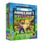 جلد جلویی جعبه بازی ماینکرفت جویندگان گنج Minecraft Explorers با تصویر کاراکترهای ماینکرفتی و لوگوی Mr.Gamer