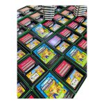 چیدمان تعداد زیادی جعبه بازی ماینکرفت جویندگان گنج Minecraft Explorers در کنار هم به‌صورت نمای پر از محصول
