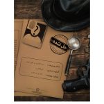 پوشه پرونده حل نشده بازی های جنایی راز مرگ به همراه ذره بین و کلت