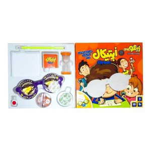 جعبه و اقلام داخل بسته بندی بازی مهارتی اپتیکال برای کودکان