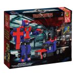 جعبه لگو آپتیموس پرایم BT805 با طراحی Transformers و تصویر ربات و تریلی روی بسته‌بندی