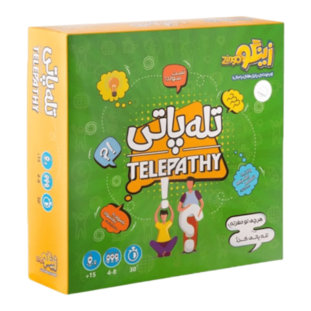 جعبه بازی فکری تله پاتی (Telepathy) محصول زینگو با طراحی سبز و زرد