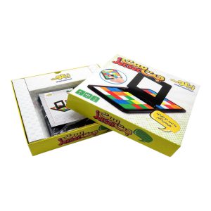 جعبه باز شده و محتویات داخل بسته بندی بازی دونفره جت ست زینگو