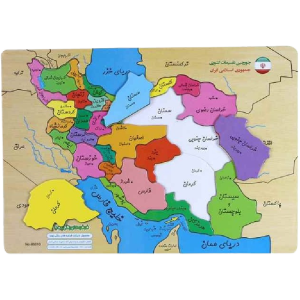 جورچين نقشه ايران (فرفره هاي رنگي)