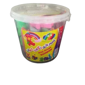 خمير 12 رنگ با ابزار (رنگين كمان)